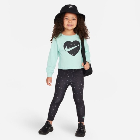 Nike Other - Nike l Little Girl Size Small (4Y-5Y) l Long Sleeve T-Shirt & Matching Leggings